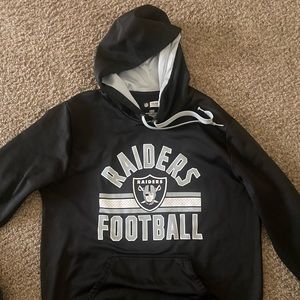 Mens Raiders Pull Over Hoodie